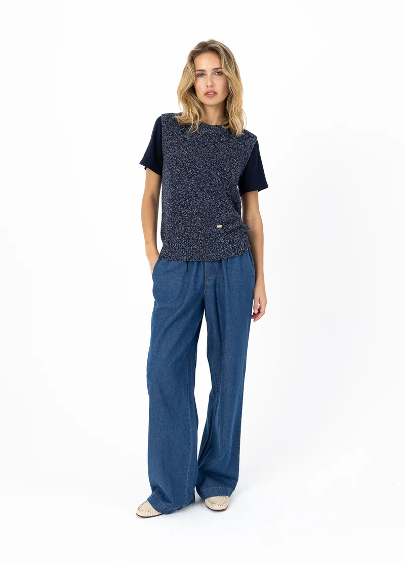 ELLIS DENIM BYXOR - SILLE FIT - Denim blue