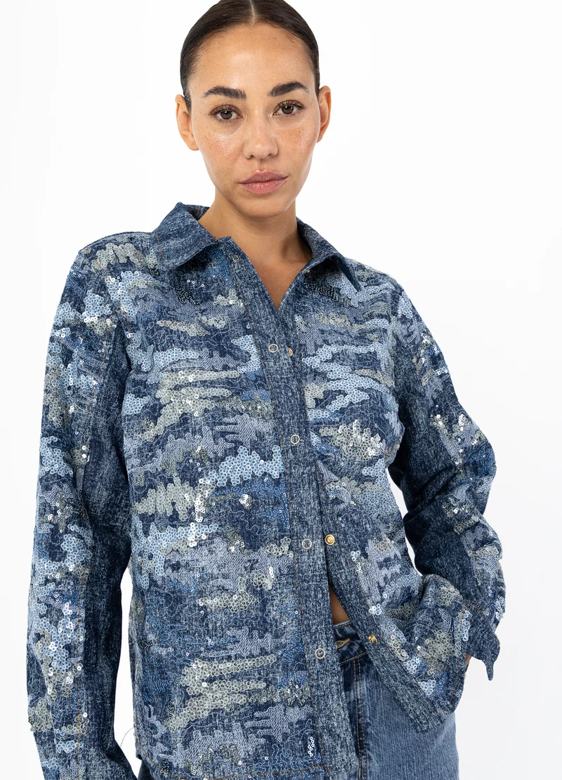 PALJETTJACKA - Muliti color sequins