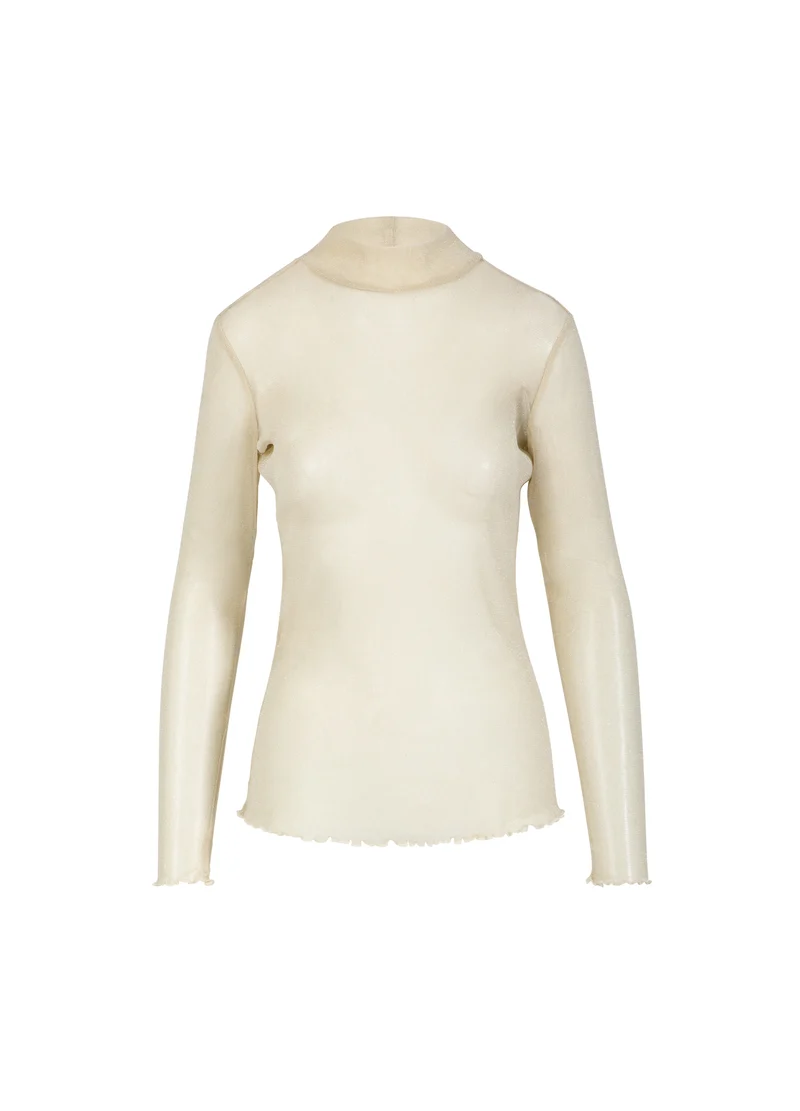 CC HEART EVE MESH POLONÄCK - Off white glitter