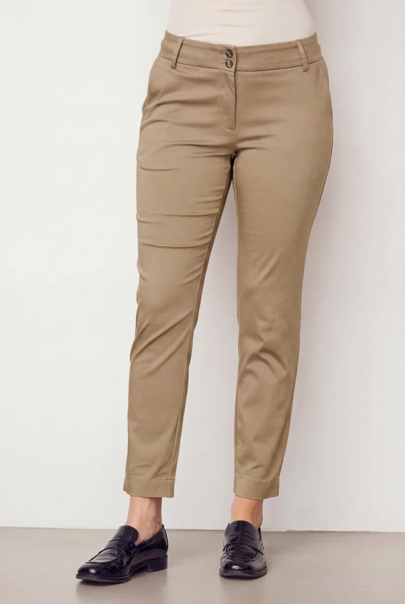 Isay Chino Pant - Light Mole