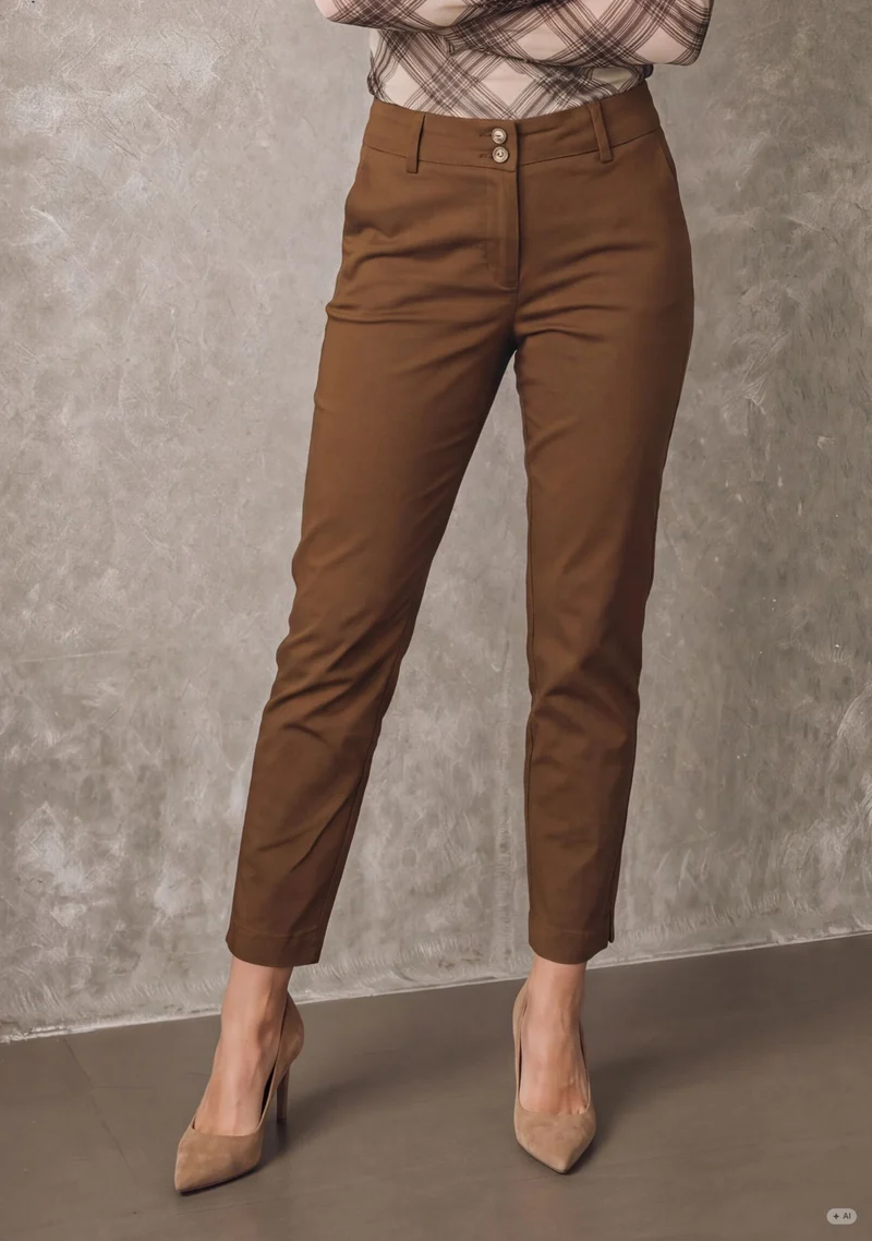 Isay Chino Pant - Toffee