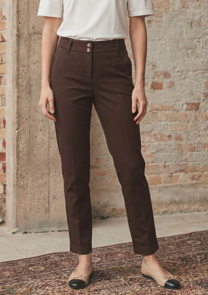 Isay Chino Pant - Dark brown