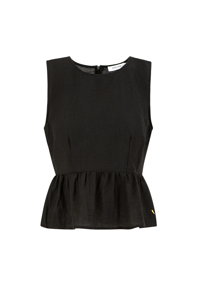 Ruffle top - Black