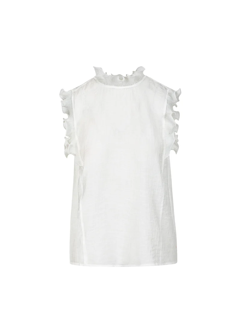 TOPP MED VOLANGER - White