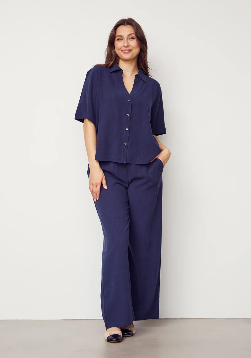 Pearl s/s Shirt - Navy