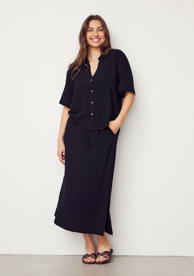 Pearl s/s Shirt - Black
