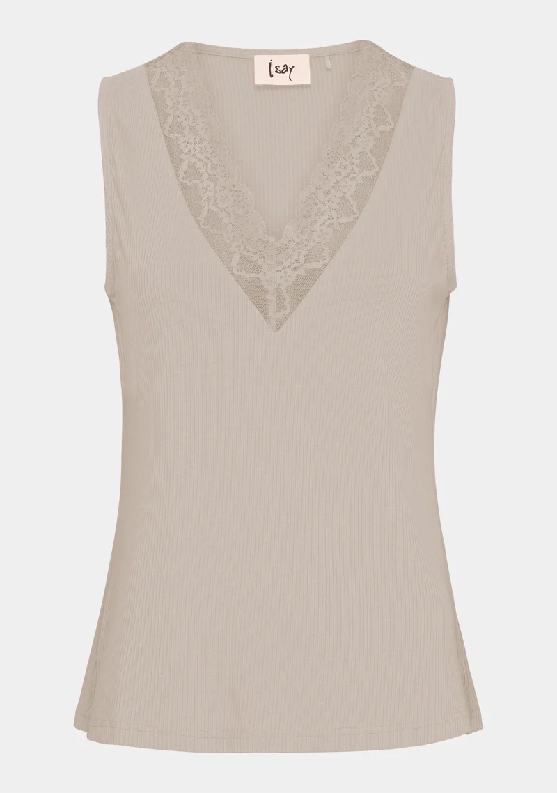 Dee V-Neck Top - Sand