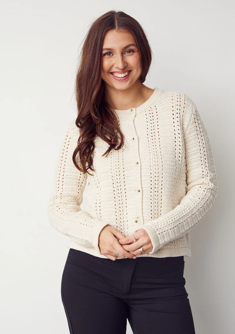 Gwen Cardigan - Broken White