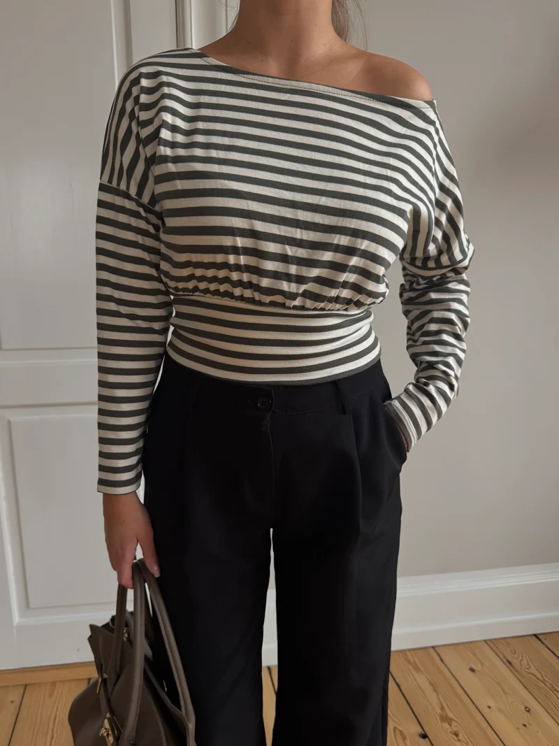 Michelle bluse olivengrøn