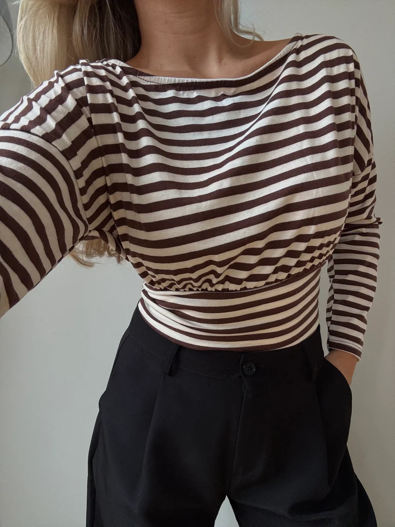 Michelle bluse brun