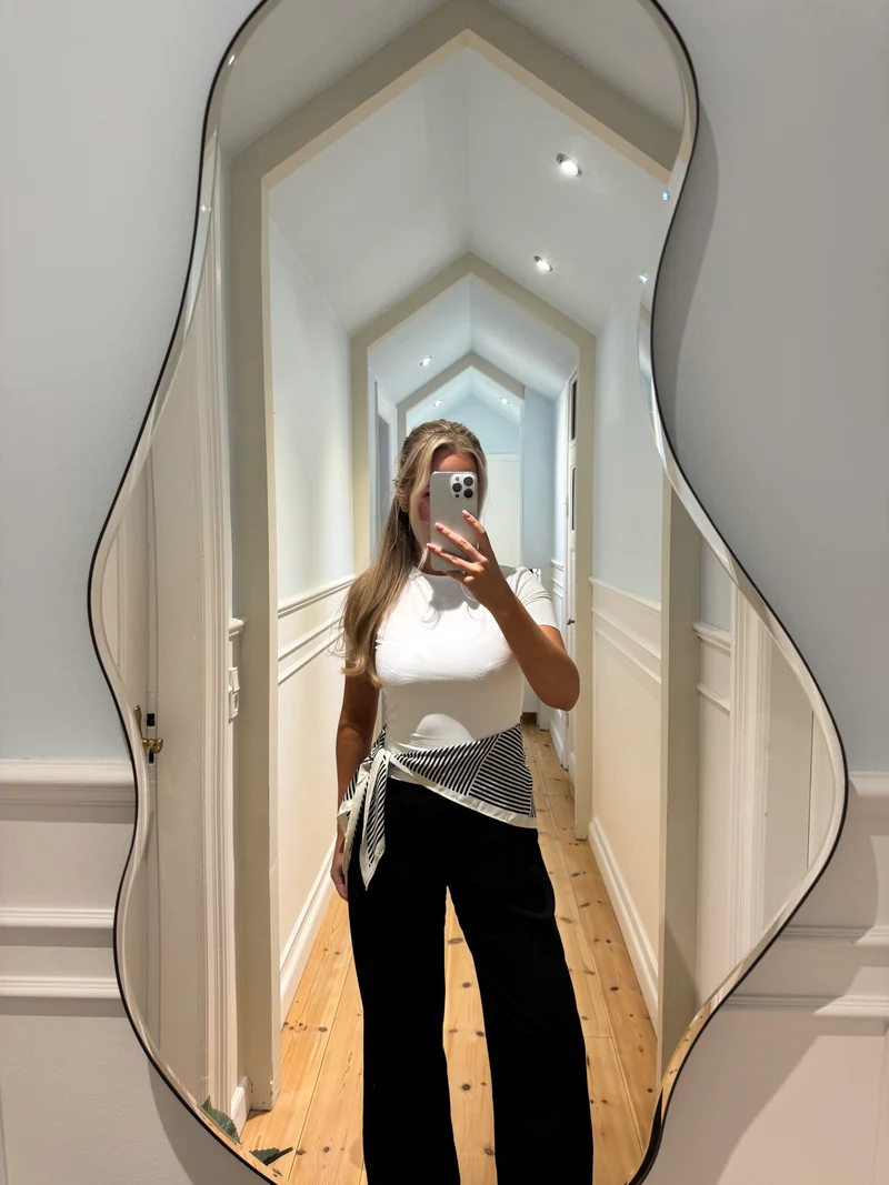 Clara tørklæde blå