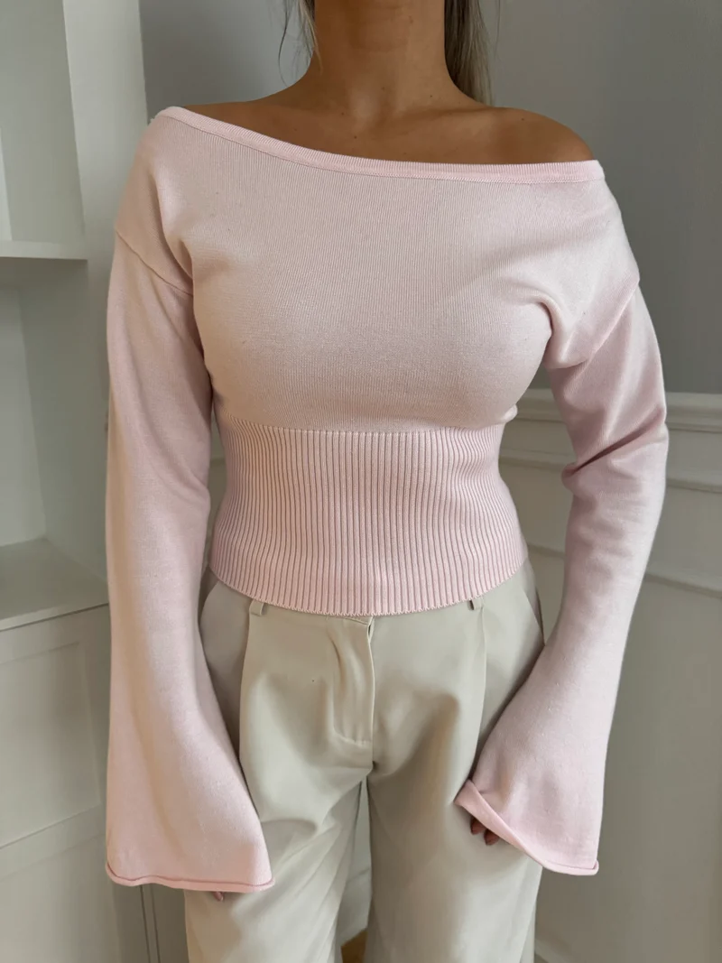 Leonora bluse lyserød