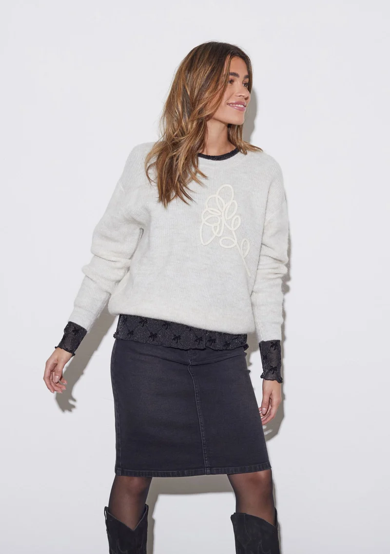 Kamo Knit Pullover - Broken White