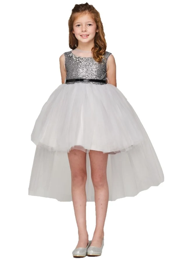 Festklänning i tyll med paljetter från Cinderella Couture USA AS5098