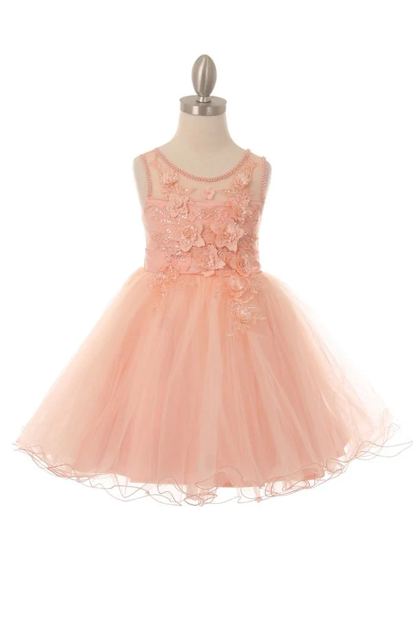 Festklänning med paljetter i tyll från Cinderella Couture USA AS9083