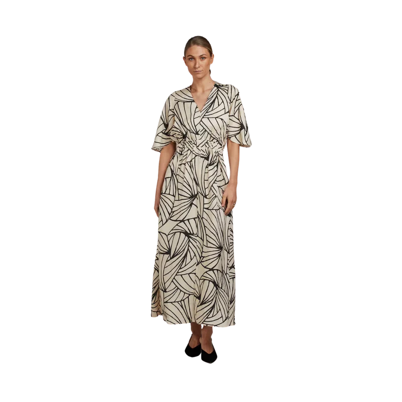Leonora Dress - 211 Light Beige Pattern