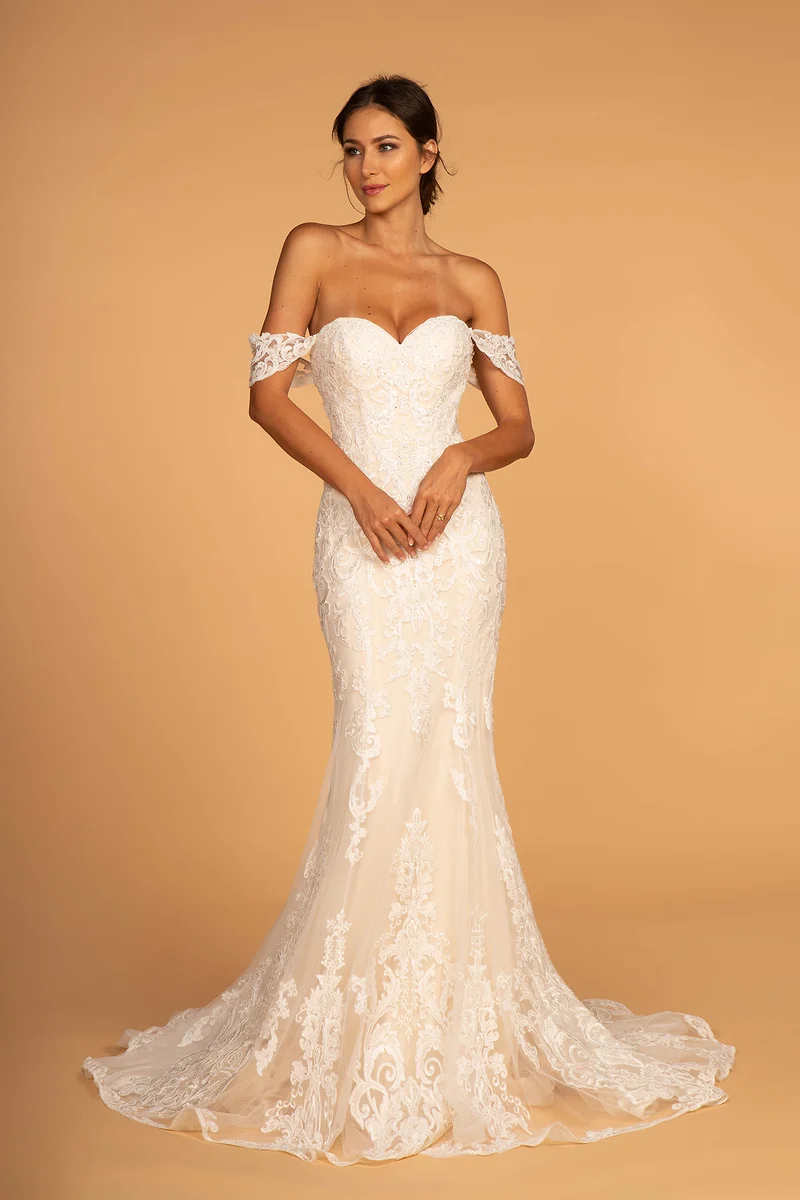 GL2591 GLS av Gloria - Sweethearted Brodered Mermaid Brudklänning