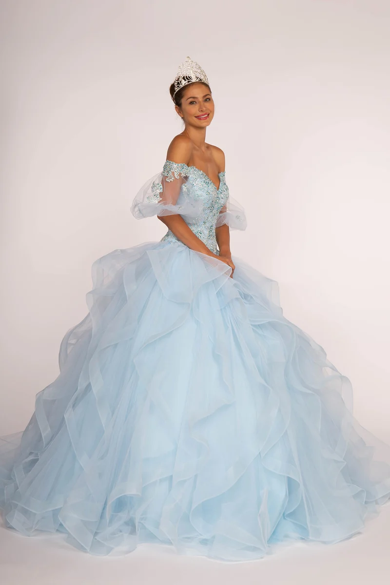 Elizabeth K - GL2601 - Utsmyckad quinceanera klänning i lager