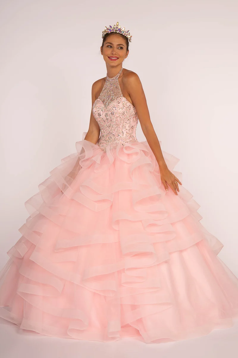 Elizabeth K - GL2512 - Utsmyckad Quinceanera-klänning med grimma