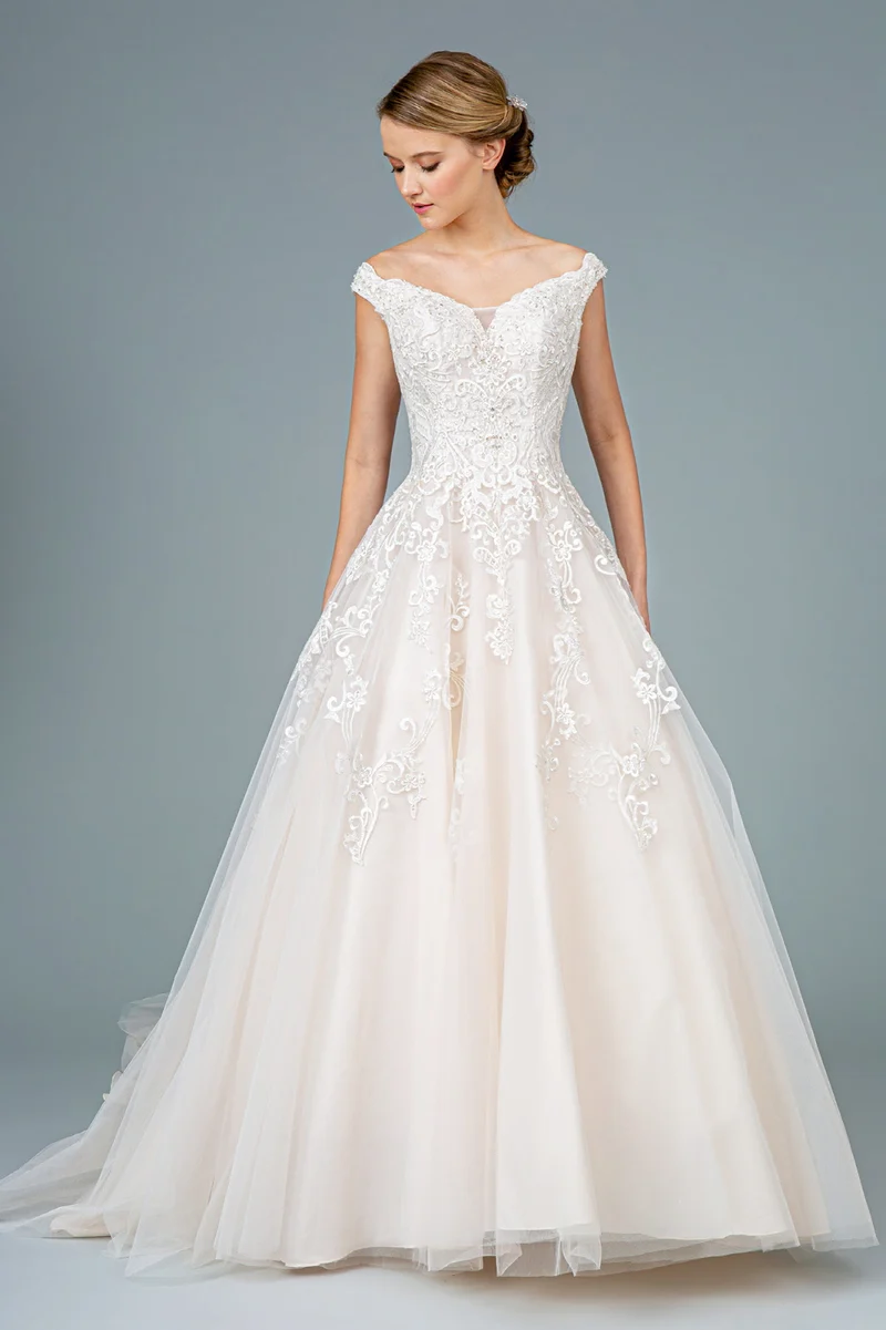 GL1800 GLS från Gloria - Broderad Sweetheart A-Line bröllopsklänning