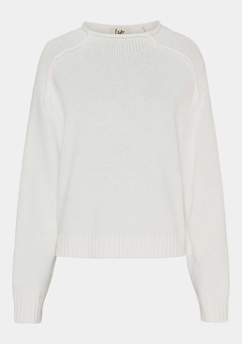 Ellen Knit Pullover - Broken White
