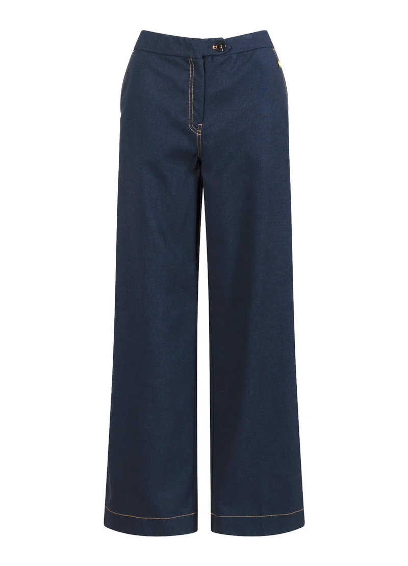 PETRA BYXOR MED STYGN - PETRA PASSFORM - Night blue