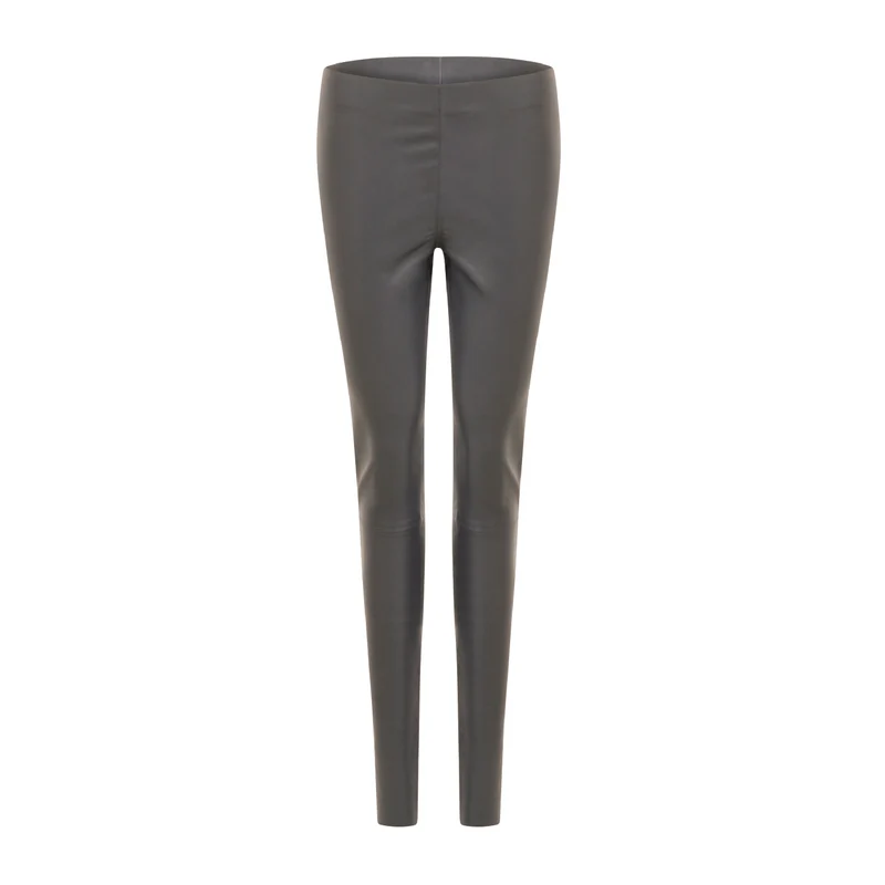 CCH HEART LEATHER LEGGINGS - Grey Mud