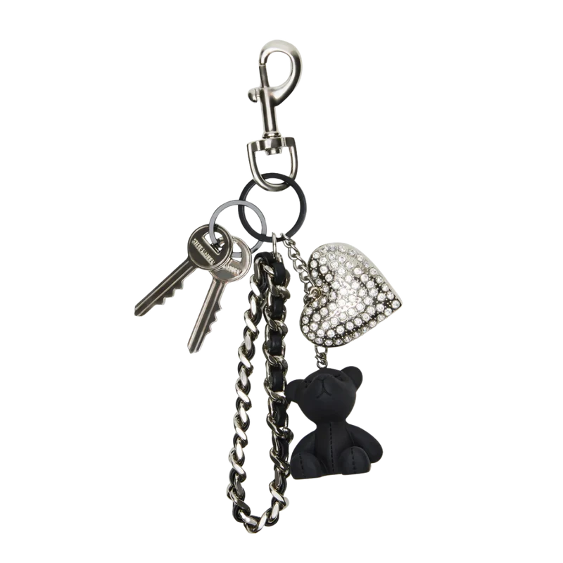 D-Beary Bag Charm - BLK Black