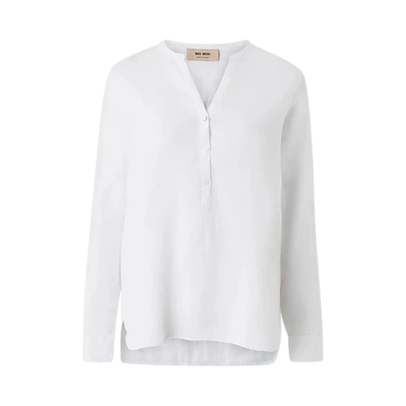 MMDanna Linen Blouse - White