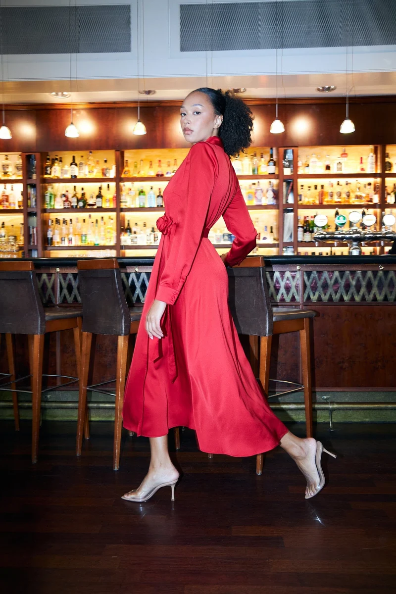 Cras - Charleen Dress C548 - 4035 Tango Red