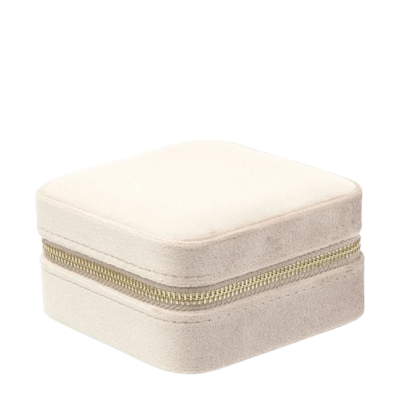 Velvet Jewellery Box Mini - Dark Sand