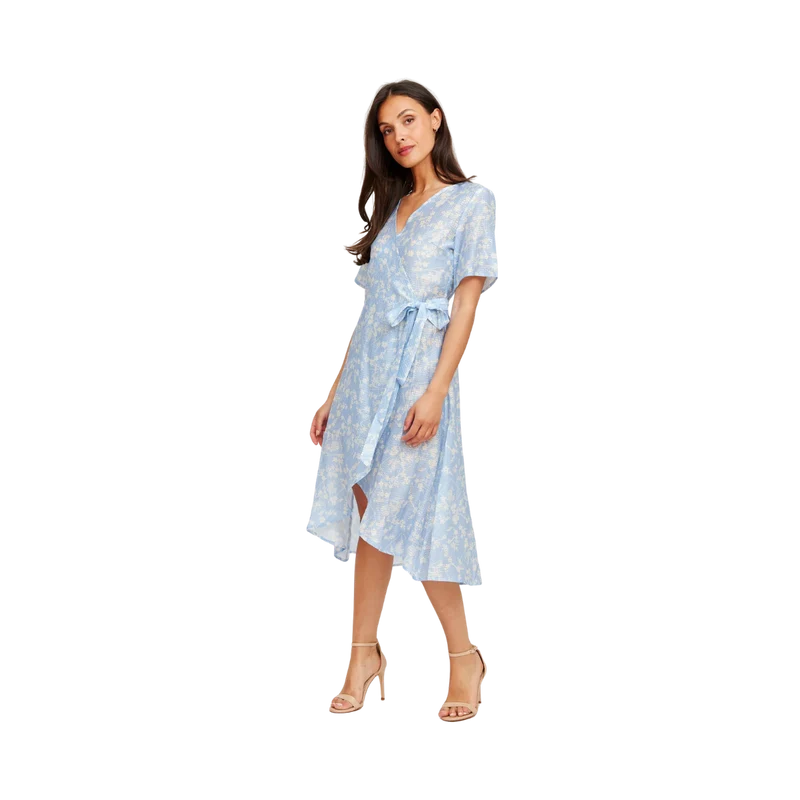 Mimmi Dress - Blue Flower Print