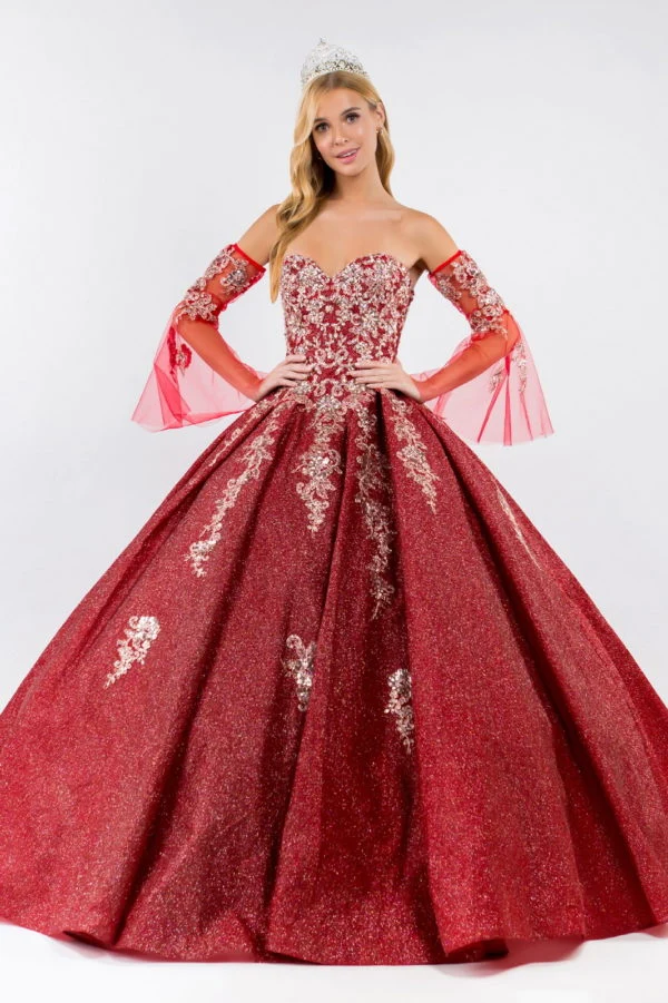 Elizabeth K - GL1912 - Sweetheart Ruffle Tail Ballklänning Quinceanera-klänning