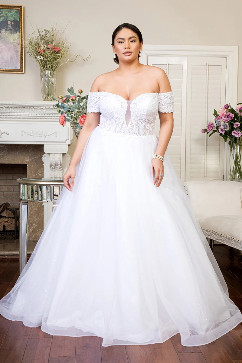 GL1936 GLS av Gloria - Broderad Sweetheart Bodice A-line brudklänning