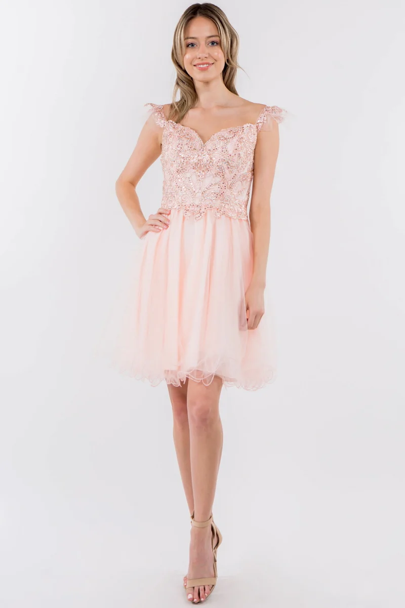 Elizabeth K - GS1966 - Cut-Away Sweetheart Cocktailklänning - Kort