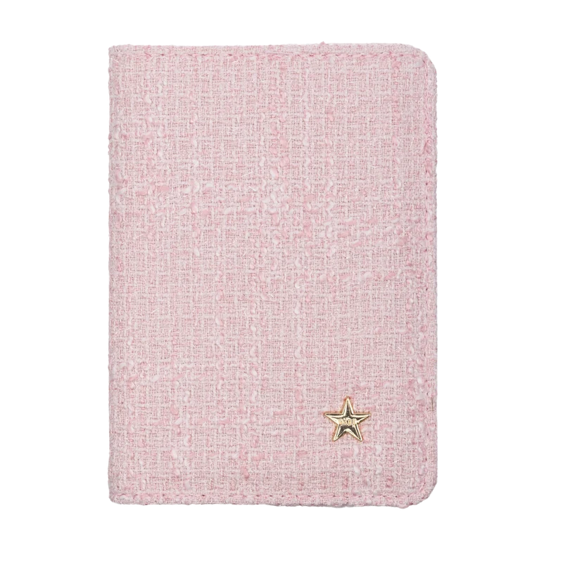 Tweed Passport Cover - Cotton Candy