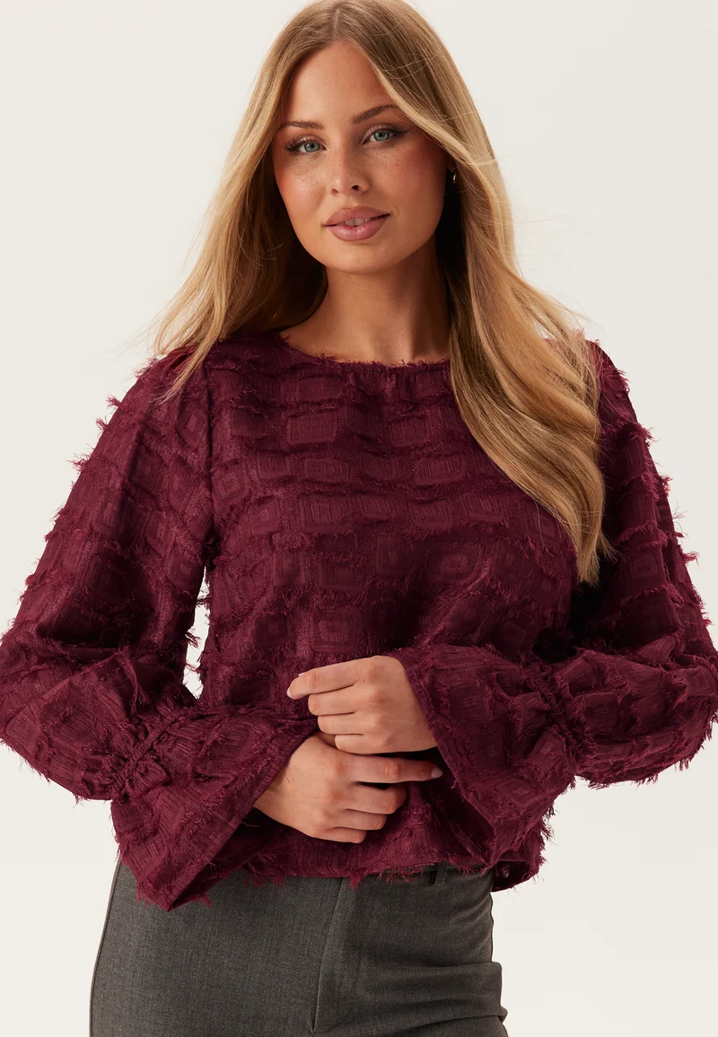 Objdaria Re L/S O-NECK TOP O-