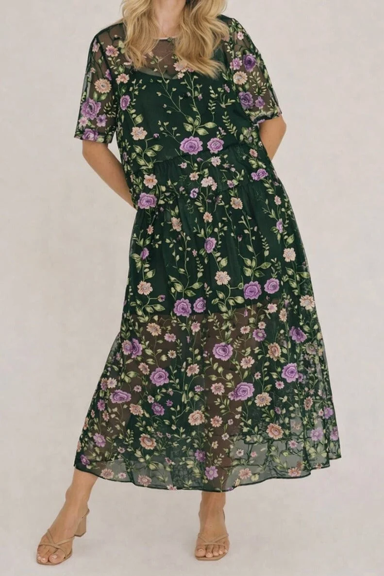 A-View - Fuschia Skirt AV4624 - 858 - Dark Green