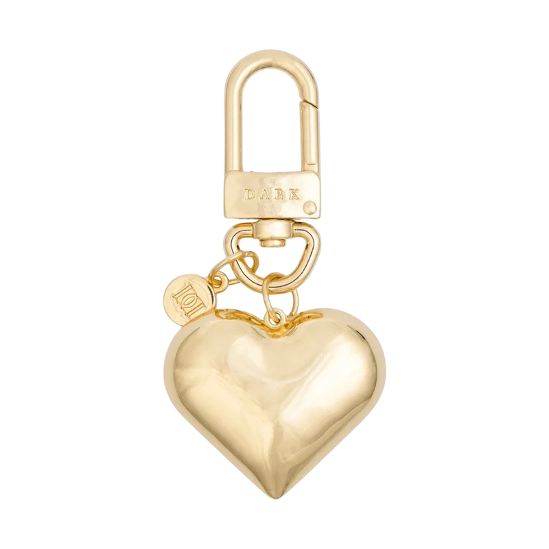 Metal Sign Bag Charm - Heart
