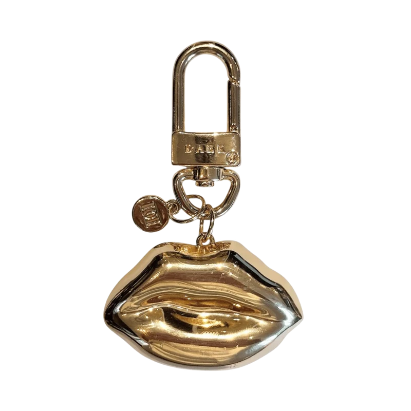 Metal Sign Bag Charm - Lip