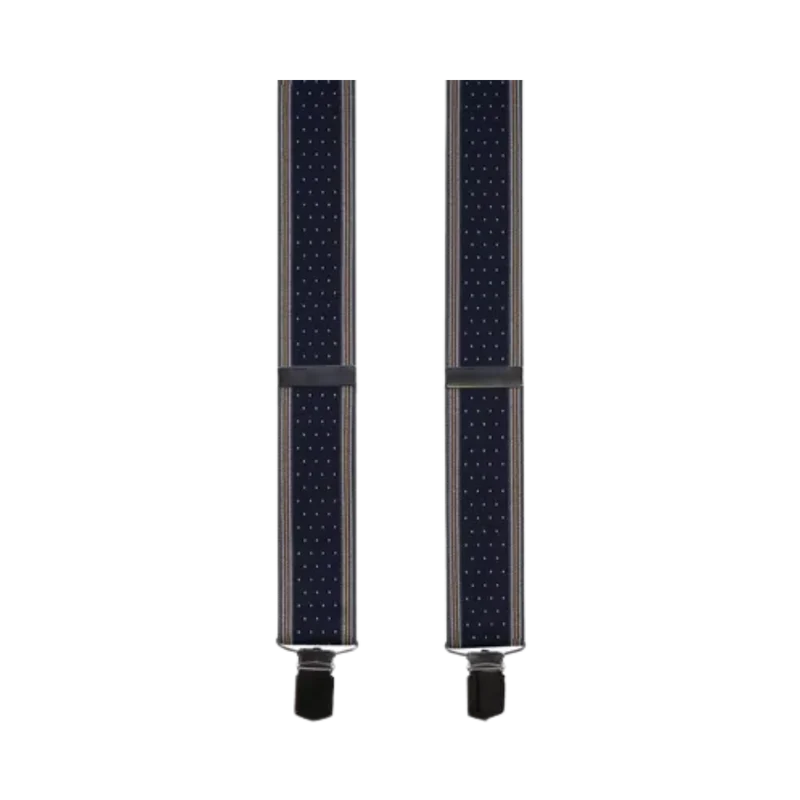 Braces Dot & Stripe - Dark navy