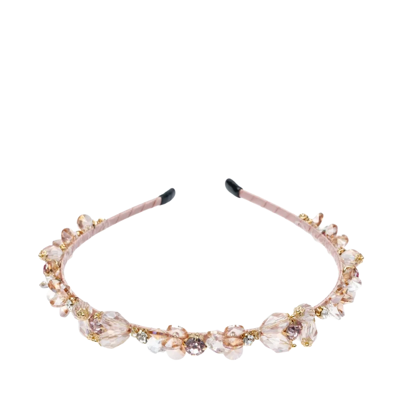 Crystal Hair Band - Pale Rose