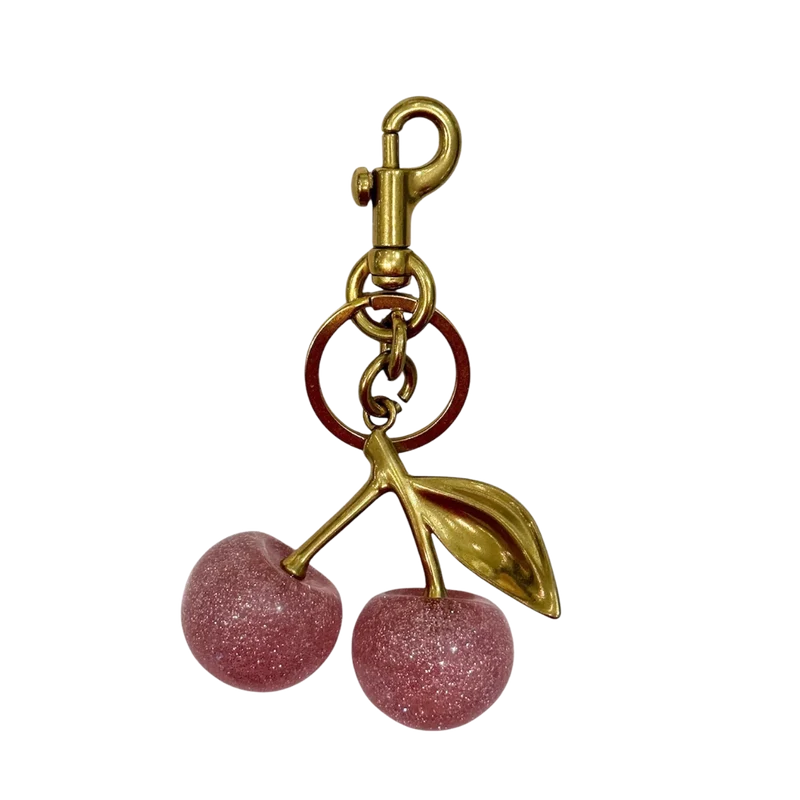 Cherry Bag Charm - Rose