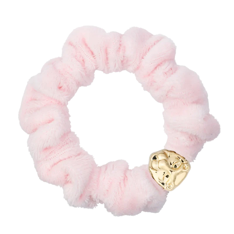 Velvet Mini Scrunchie - Cotton Candy