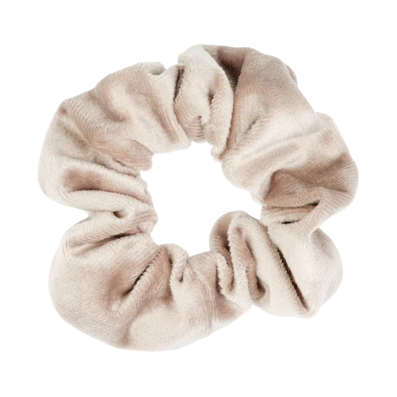 Velvet Scrunchie - Dark Sand