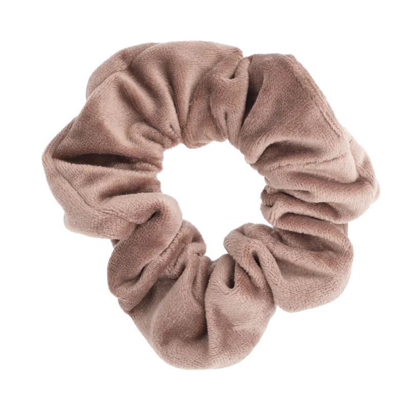 Velvet Scrunchie - Warm Taupe