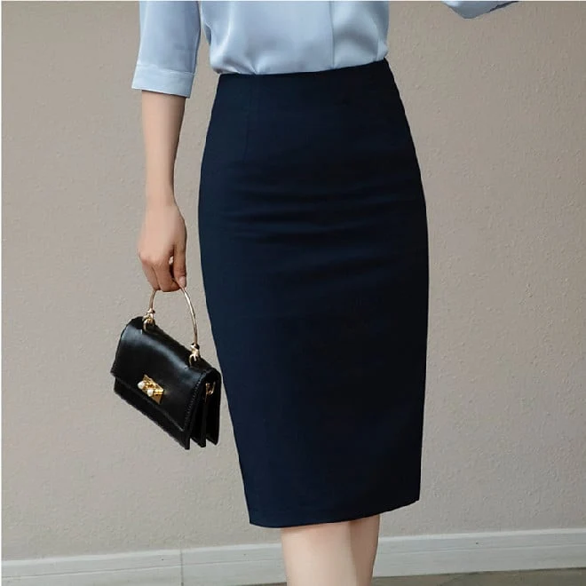 Sofia | Elegant Vadderad Slim Fit Kjol Dam för Höst och Vinter