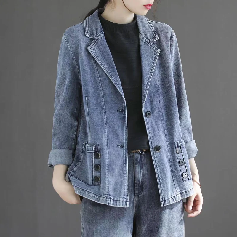 Olivia | Avslappnad Patchwork Långärmad Topp med Fickor