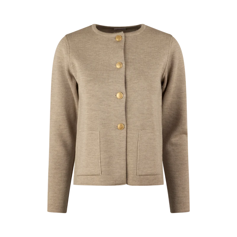Stina Knit Cardigan - 220 Beige