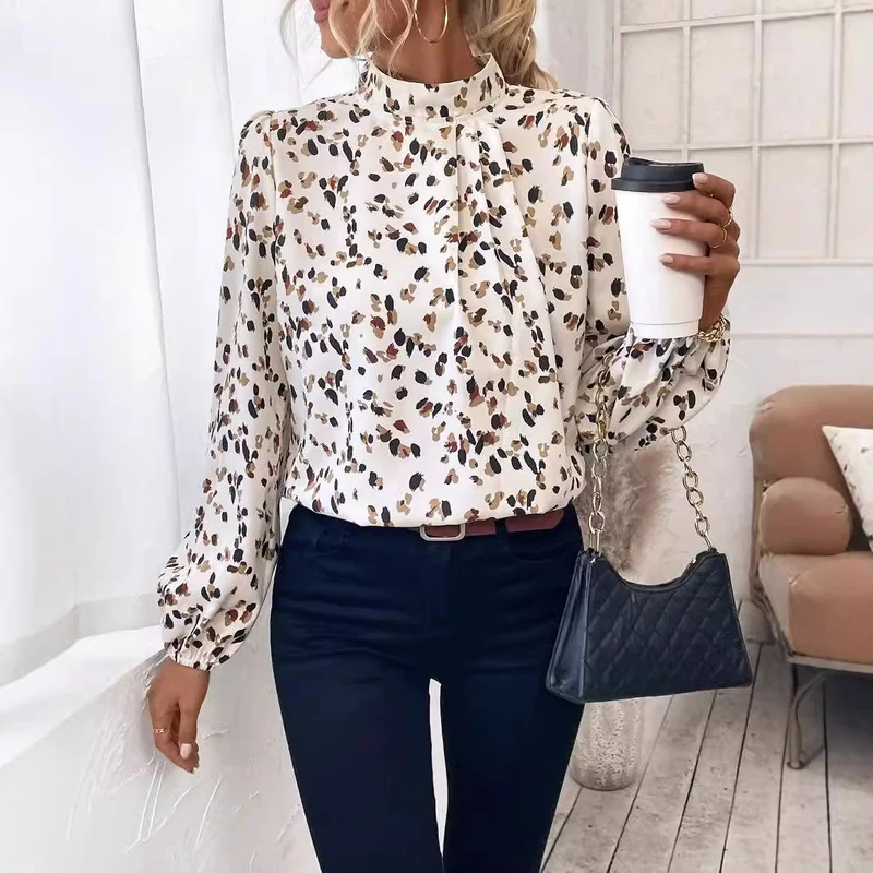 Emily | Elegant Mönstrad Långärmad Topp
